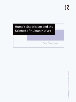 cover image of Hume's Scepticism and the Science of Human Nature